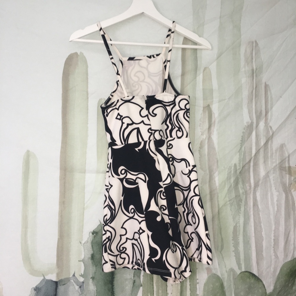 Classy, black and white Romper